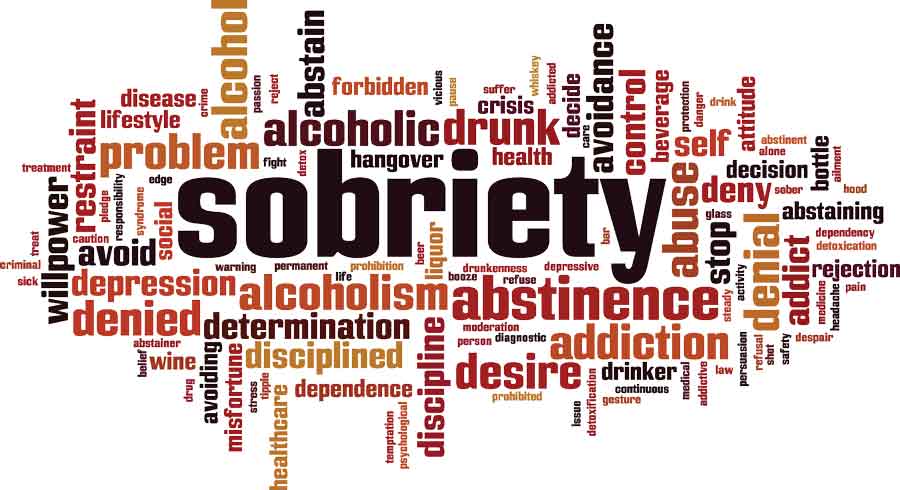 sobriety word cloud