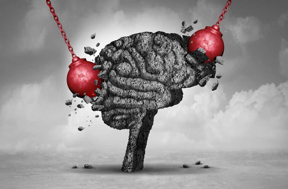 Headache pain associated with traumatic brain injury