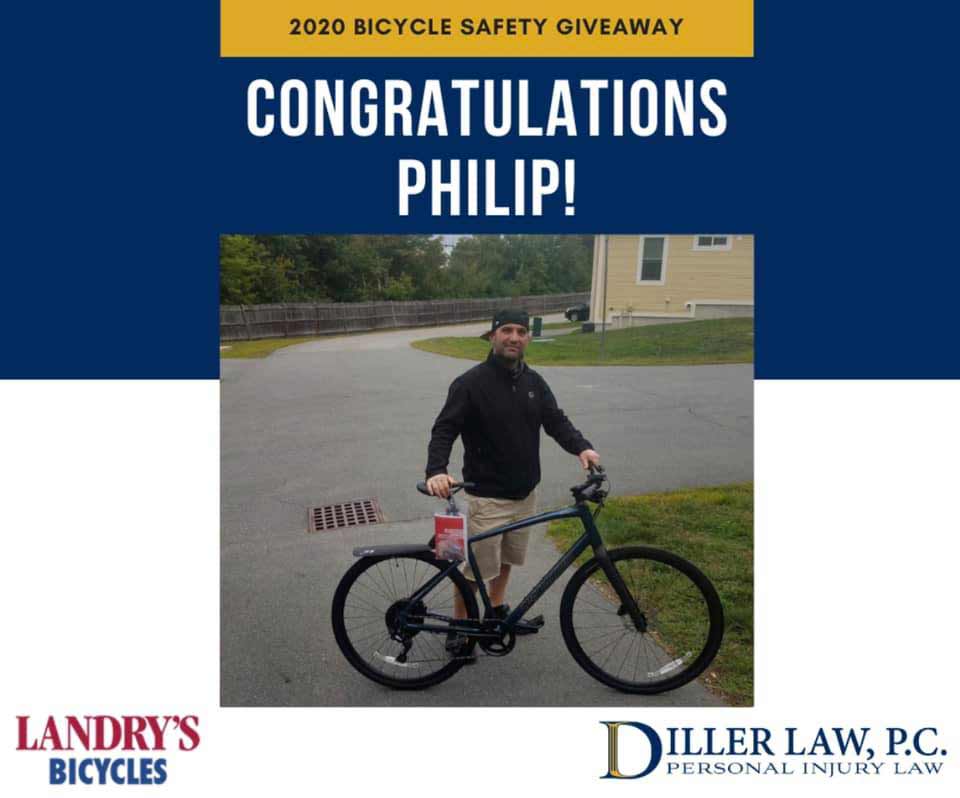 phillip wins Diller Law community giveaway from Lanreys Bicycles