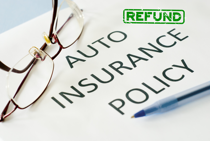 auto insurance refund 