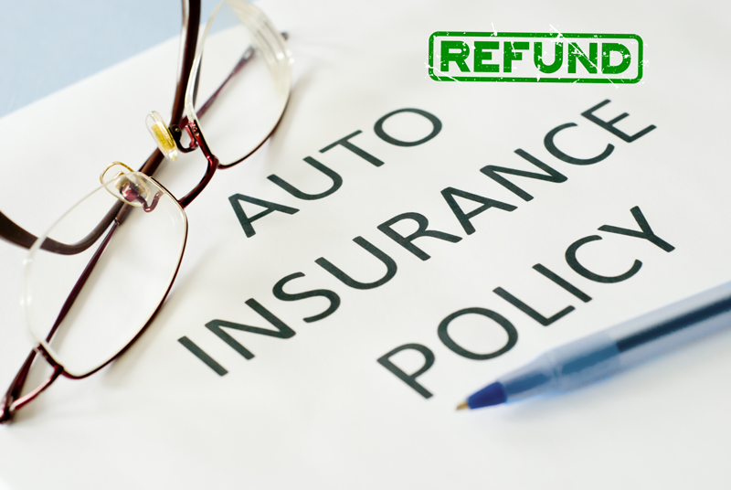 auto insurance refund