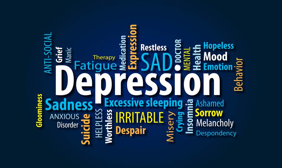 depression word cloud