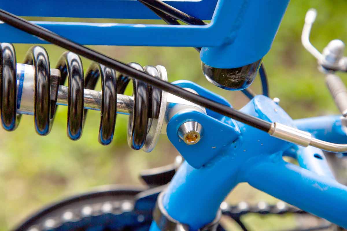 shock absorbers shown on bicycle