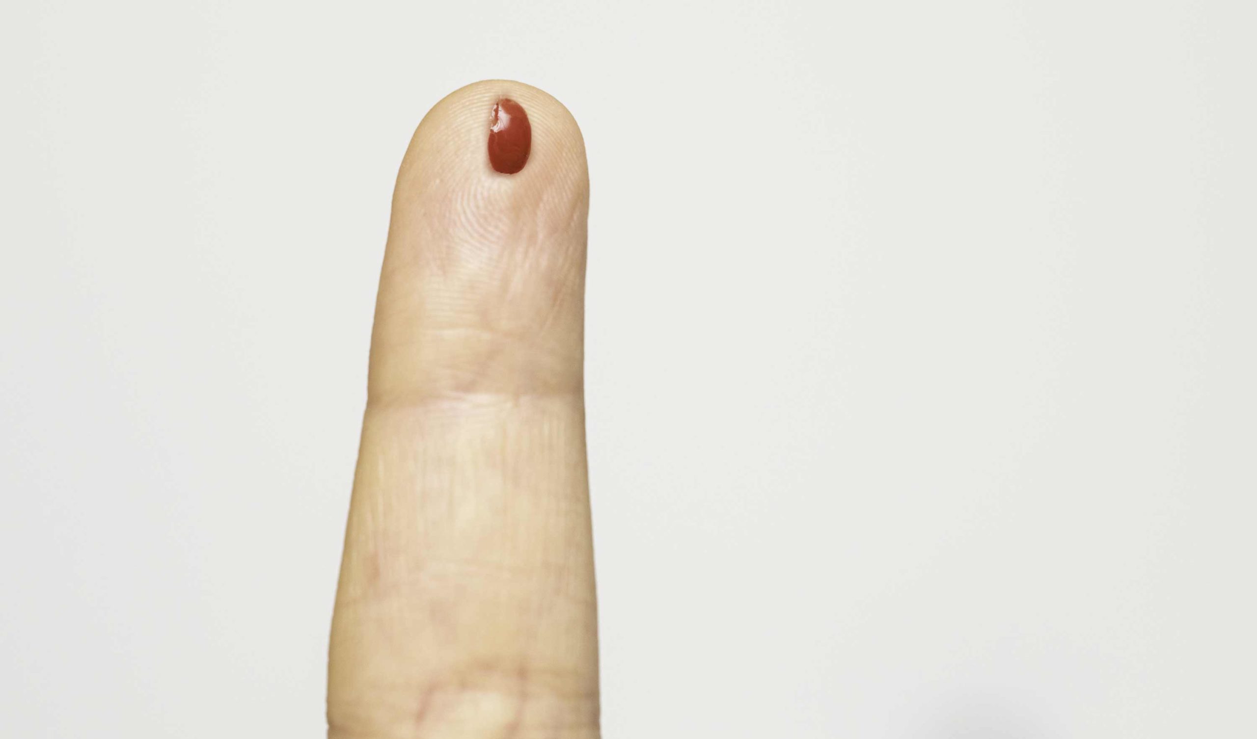 small finger prick blood test