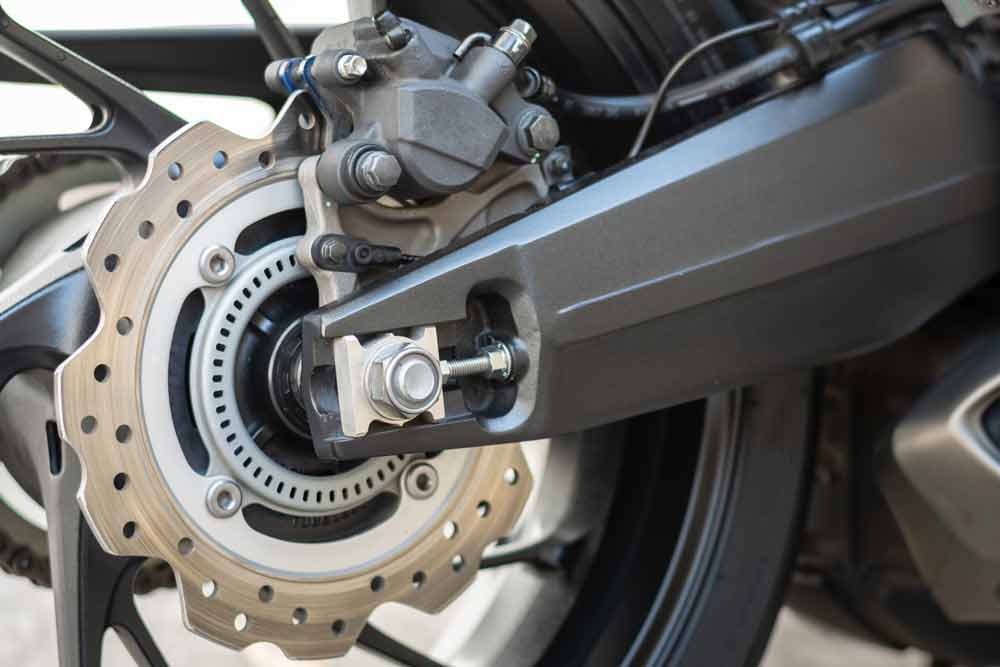 sport racing motorcycle wheel and ABS brakes system