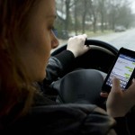 teenager texting while driving